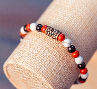 Браслет «Древо. Бог Род». Бронза. Камень